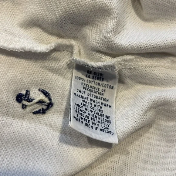 Polo Ralph Lauren Men's White Knit Oxford Polo Shirt Mens 3XB Anchor Embroidered - Picture 6 of 6